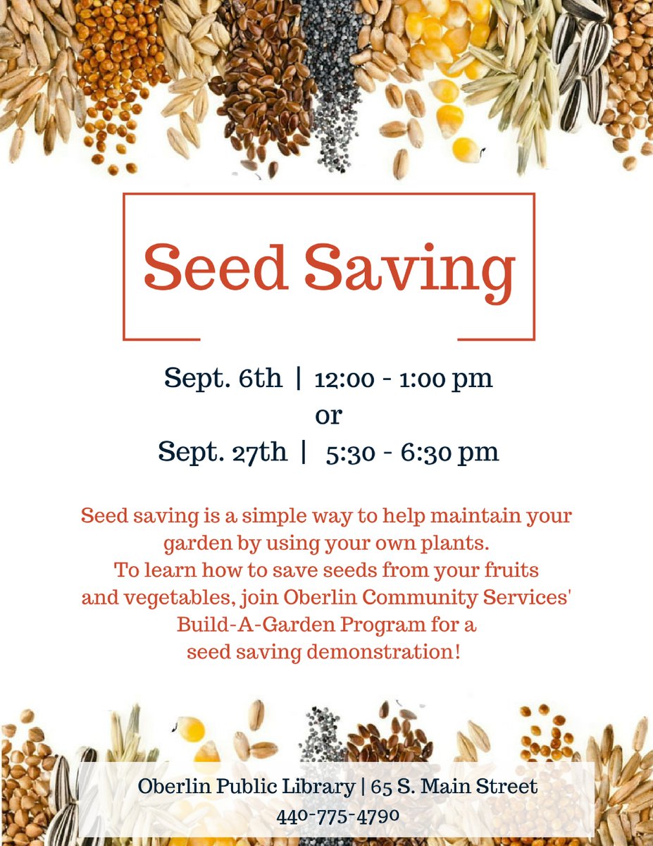 Make sure to come and check out Seed Saving #OPLprogram #SeedSaving