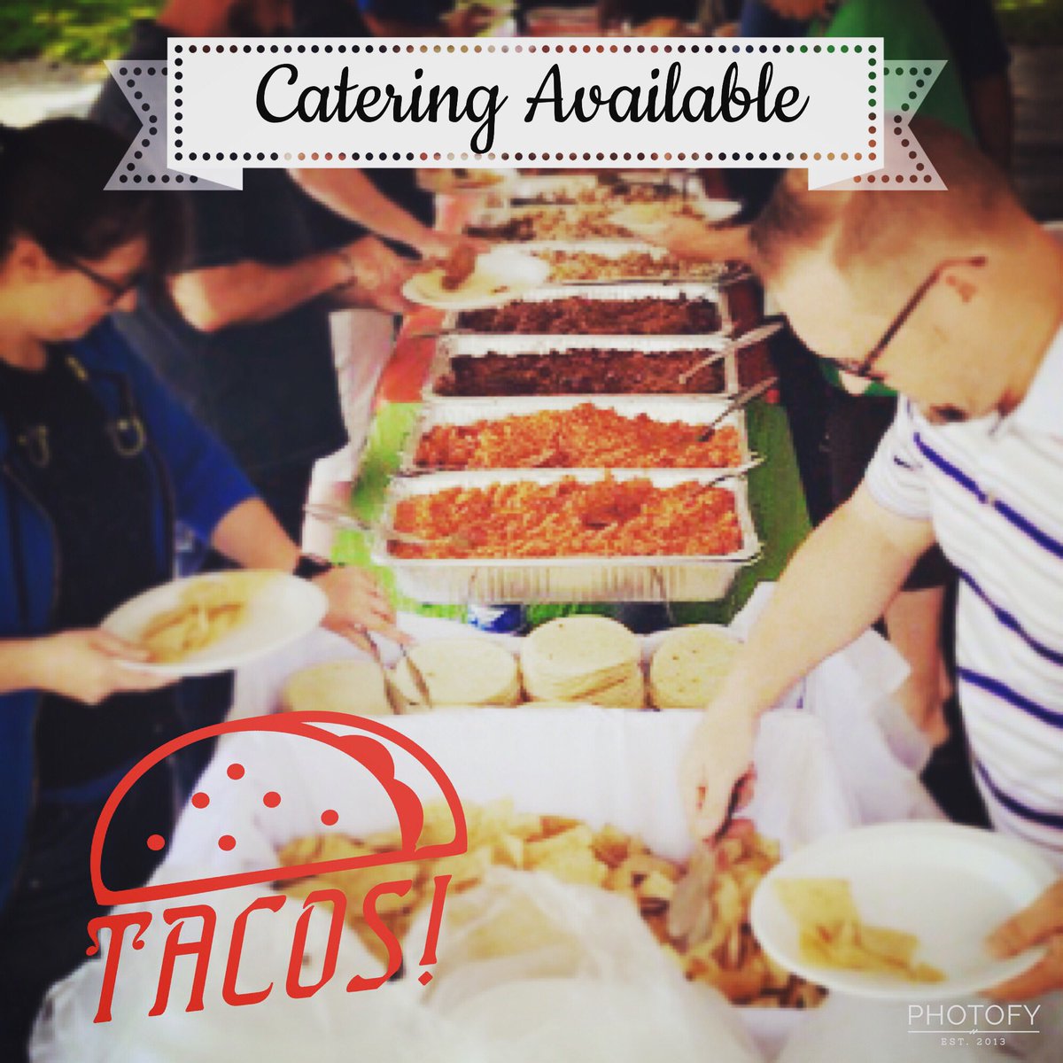 Call today to bring a taco bar to your next party!  We bring all the food and extras and you simply enjoy.  #mexicancatering #TacoTuesday