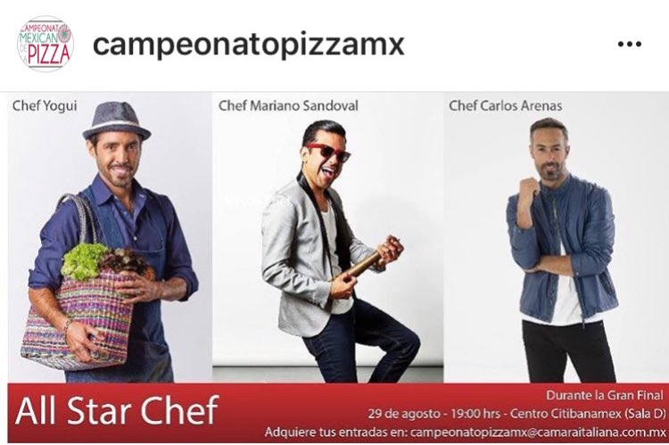 chefyogui's tweet photo. Porque #LaPizzaEsFiesta hoy 21hs con @ChefMarianoS @Carlos_ArenasTv compartiremos nuestros tips de 🍕en el #CampeonatoPizzaMx #AllStarChef https://t.co/5XE8OcgzMJ