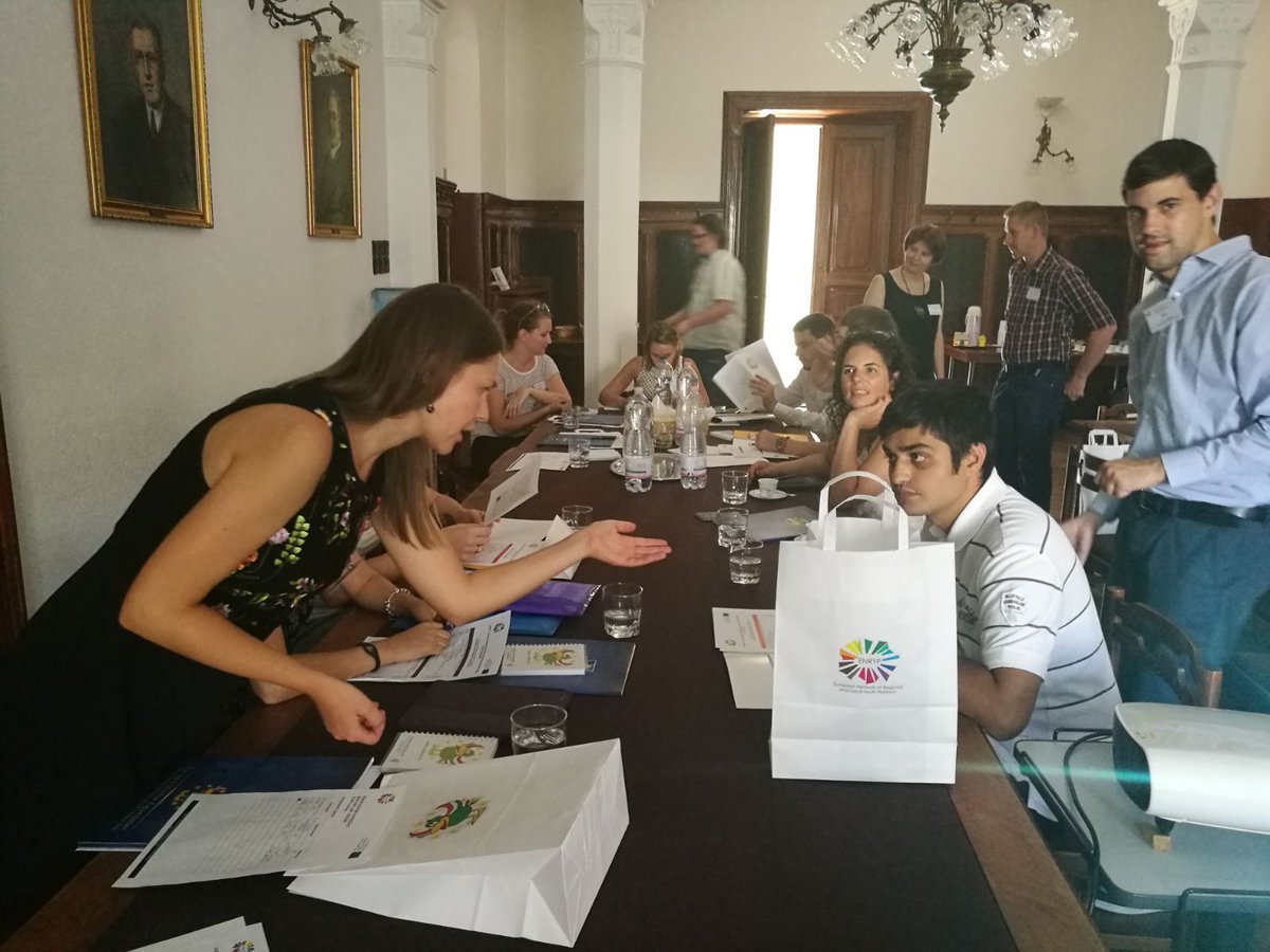 ENRYP_network's tweet photo. Staff Training - Welcome to #Kecskemét, partners greeted by the vicemayor https://t.co/BukC0TbXvc