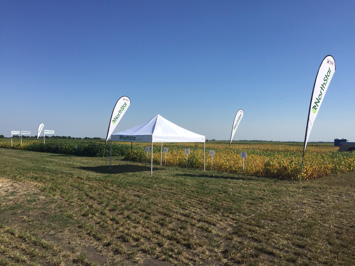 NSGeneticsCA's tweet photo. All set up and ready to go! Come join us in Brandon Mb tomorrow at 7:30 am for @NSGeneticsCA #soybean &amp; #corn Plot Tour https://t.co/1lnPwMsazq