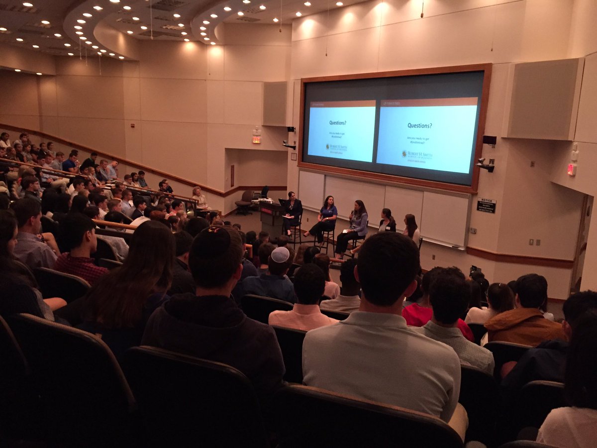 CynthiaOB_OCS's tweet photo. @SmithOCSTerps War for Talent's panel providing great advice to the @SmithSchool freshman class!! #campusrecruiting https://t.co/oLubj4Q2t9