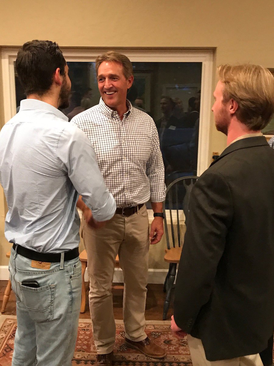 FlakeforSenate's tweet photo. We had a lot of great supporters come out to meet @JeffFlake in Mesa last night. https://t.co/uk6cRFEZXL