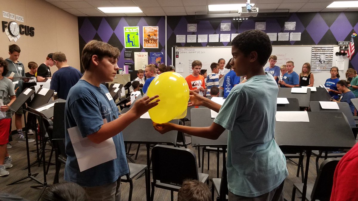 aomsband's tweet photo. Welcome Back Wind Ensemble! Students tried "breaking out" of music-themed puzzles to discover 10 "KEY" Qualities of a Great Musician! https://t.co/K3fdx7iqE9