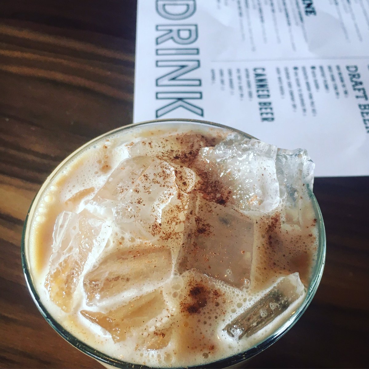ZappeAnika's tweet photo. @marbledistillin #moonlightexpresso w/ whiskey, walnut bitters, cream and cinnamon will make you sing pretty #craftspirits #liquidchange https://t.co/PvQwVhOHdz