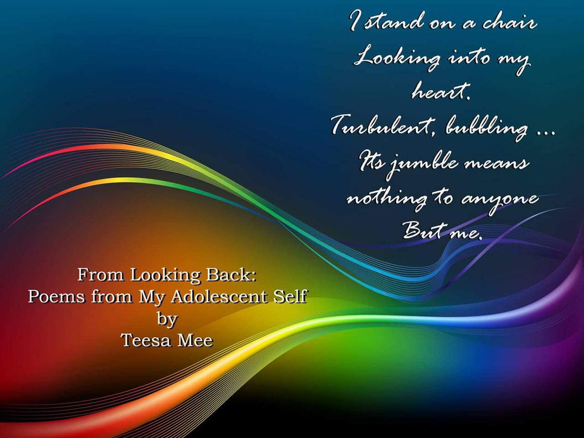 aliciafreemanpa's tweet photo. Looking  Back: Poems from My Adolescent Self
  Teesa Mee 

https://t.co/8YjapzEs0p

#TeesaMee #LookingBack #poetry https://t.co/IKNlpDgjyt