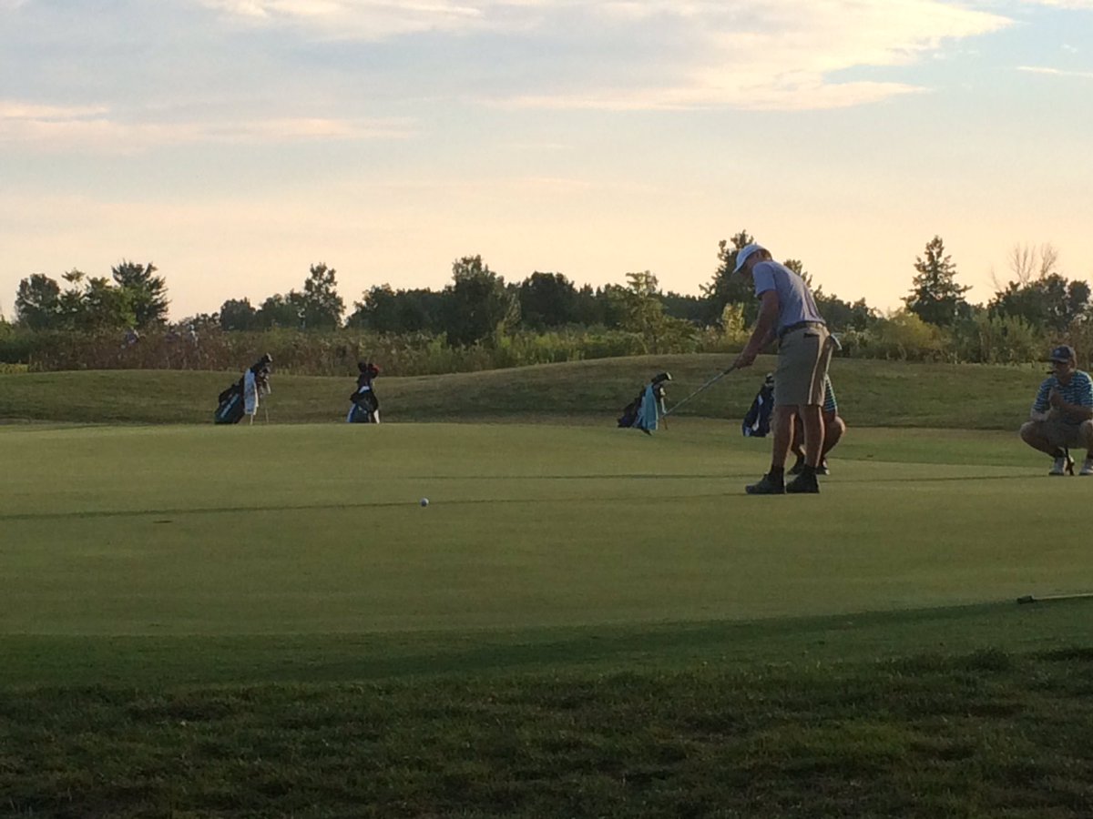 HBBoysGolf's tweet photo. Bradley 2 Scioto 1. Taking the lead into the 2nd leg in 2 weeks.  #nextshot #gojags @golf_scioto https://t.co/38yFgUvRIi