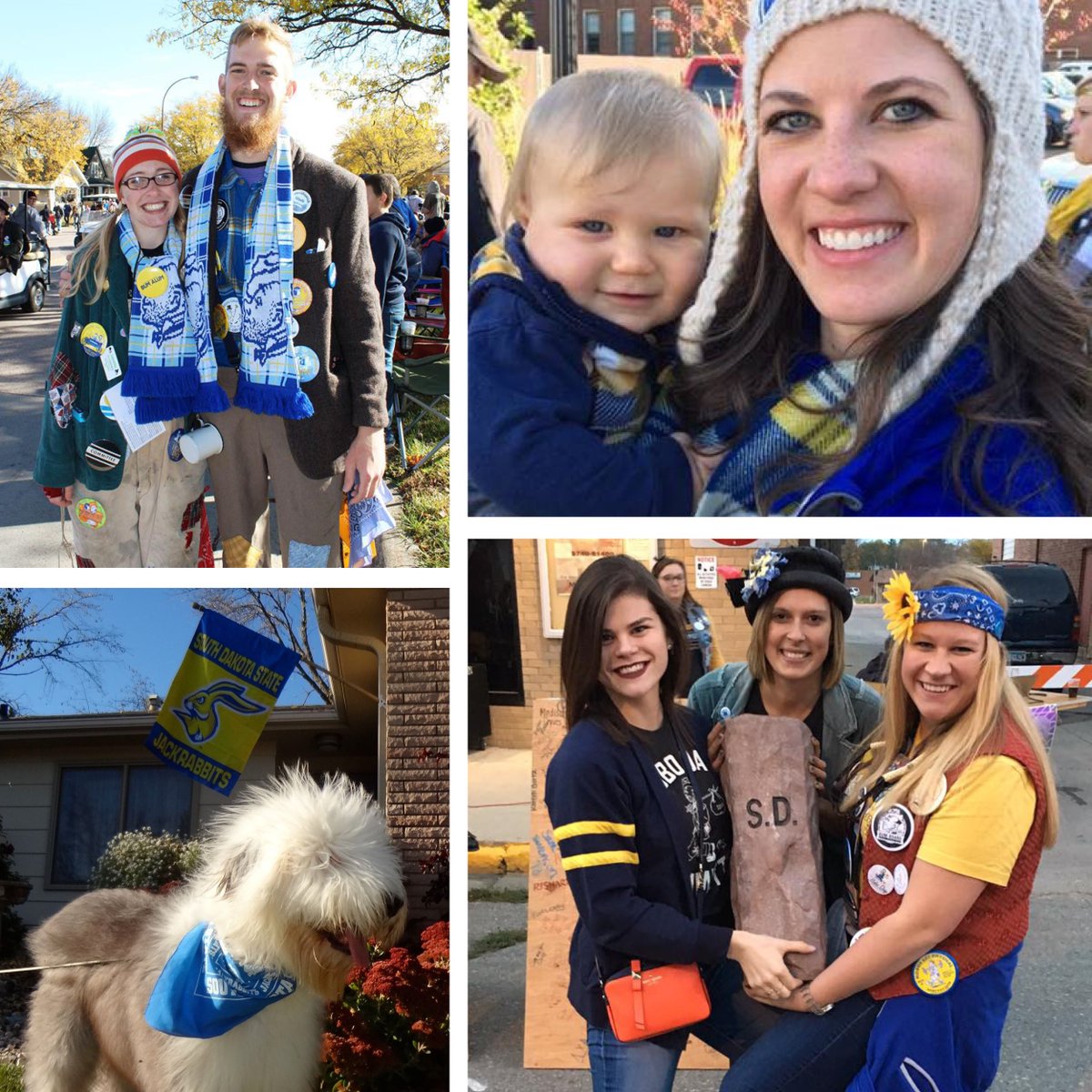 sdstateloyalty's tweet photo. Show us your 💛🐰💙 spirit! Use #OneDayforSTATE &amp; be entered to win Jackrabbit gear! #3winners

Contest info: https://t.co/LPJwWnLQdW https://t.co/TJG8t7wjeP