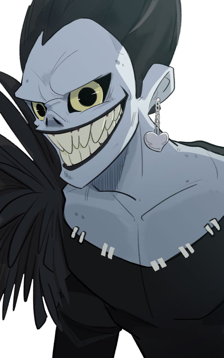 Linfongart's tweet photo. Didn't like the new one, but Defo as #Ryuk. <3 #sketchdailies @Sketch_Dailies https://t.co/CdBIwhvHom