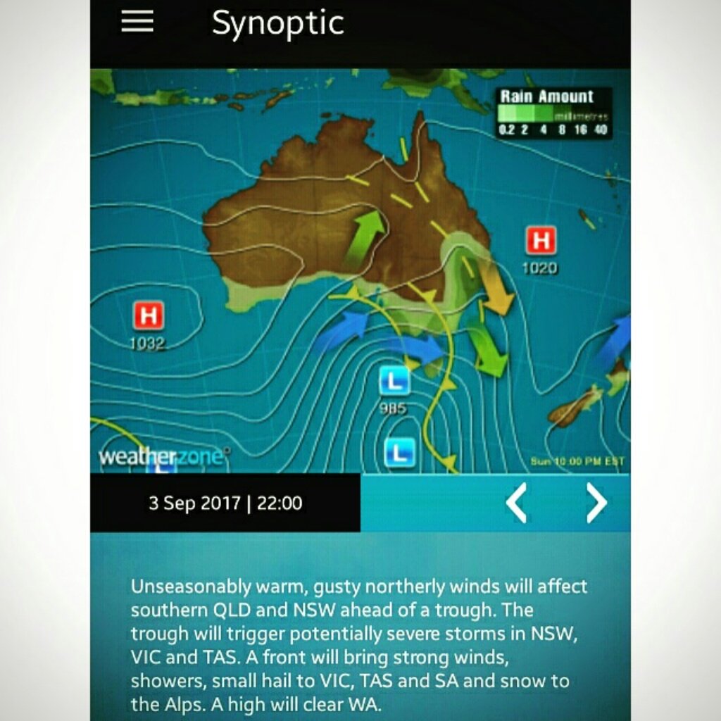 Johnted_113's tweet photo. #victoria potentially could see it's first #severestorm of the season on sunday @VicStormChasers @vicwx current #synopticmap https://t.co/GU4e4y6apg