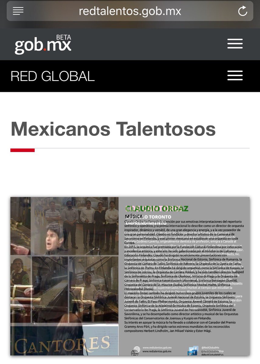 RedGlobalMX's tweet photo. Te invitamos a conocer más del Talento Mexicano a través de la #RedGlobal MX #OrgulloGlobal visita nuestro sitio web https://t.co/ymgAfynw9B https://t.co/0VN3f7JuFc