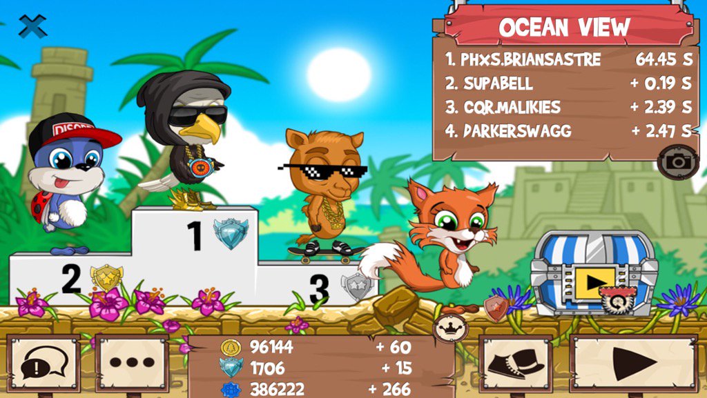 Briansastre's tweet photo. All those guys just got washed #funrun2 #Supabell #malikies #Darkerswagg https://t.co/EIlP4rOzXX