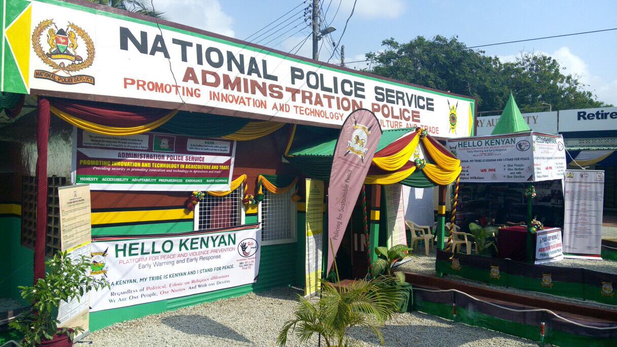 HelloKenyan's tweet photo. We are in #Mombasa. Visit our stand to know more about people centered policing and service to humanity. #Kenyans4Peace @MLeruk https://t.co/k3MVdilGpr