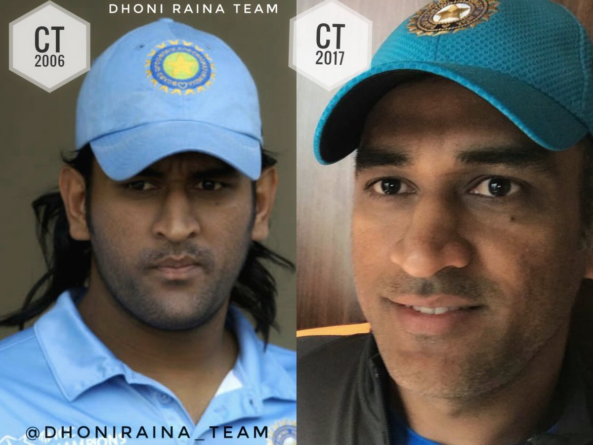 Image result for dhoni then and now