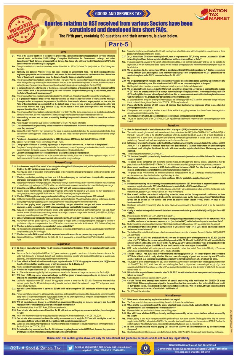 MIB_India's tweet image. #GSTFAQs
#GSTForCommonMan
#GSTForNewIndia
