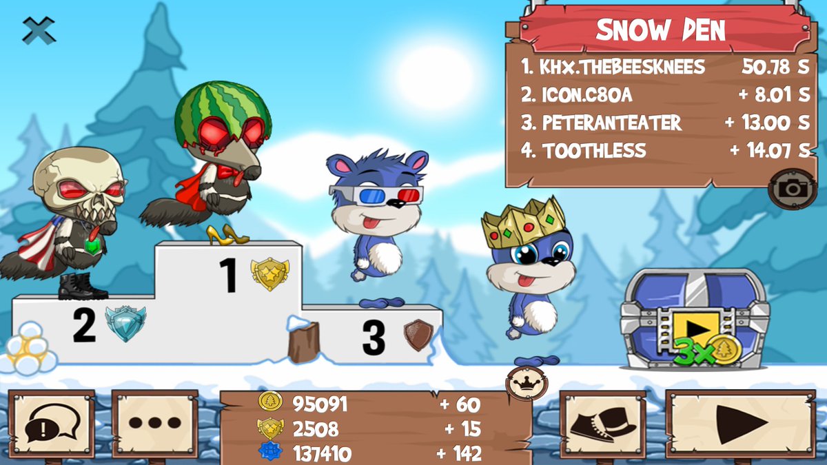 Thebeeskneesaok's tweet photo. Get on my level, son! #funrun2 #C80A #PeterAnteater #Toothless https://t.co/kpbVWxnPyQ