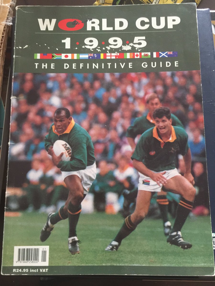 myrugbyblog's tweet photo. While packing my things, I came across this irreplaceable gem. #RWC1995 @Springboks #SouthAfrica2023 @chestermw11 @9Joost #andrejoubert https://t.co/2dPX8O5Kam