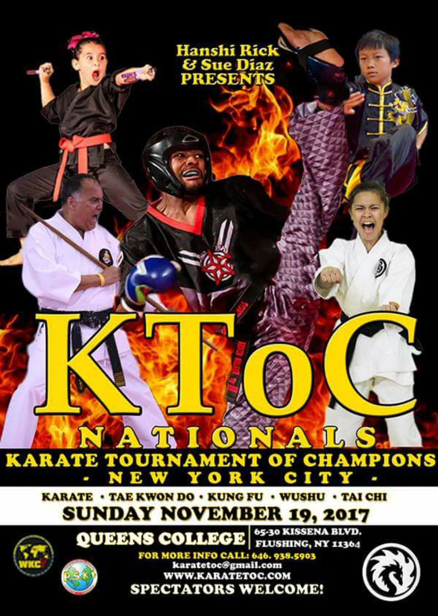 karatetoc's tweet photo. KTOC NATIONALS
NEW YORK CITY 
November 19, 2017
KARATE-TAEKWON DO-WUSHU
https://t.co/zTdBvf5ip1 https://t.co/ekPCAePjpg