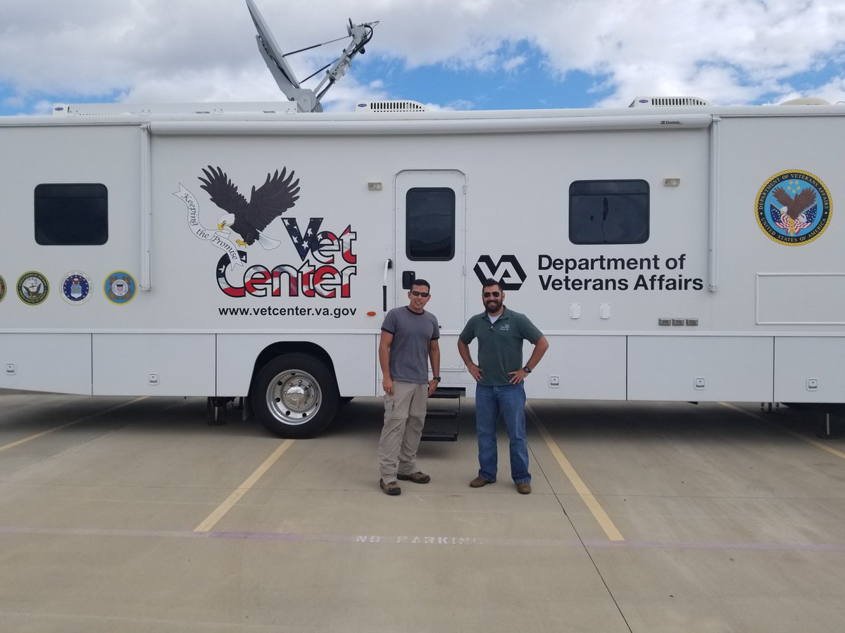 Our Mobile Vet Center set up and ready to help #Veterans impacted by #HurricaneHarvey in Corpus Christi. bit.ly/2iEYYvS