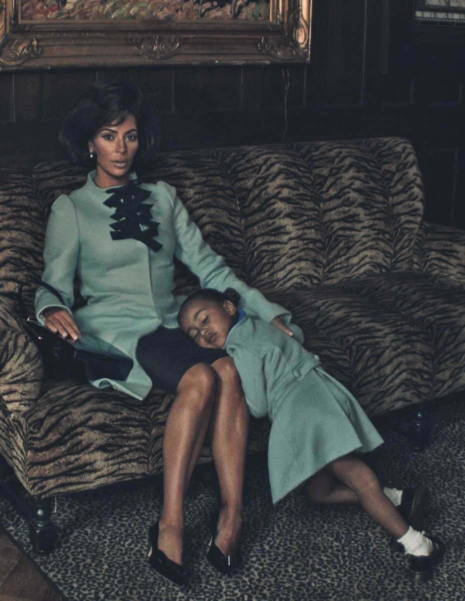 KKWOutfitss's tweet photo. Kim and North for INTERVIEW Magazine shot by Steven Klein #AmericasNewFirstLady @KimKardashian https://t.co/1rtaD3P5Y3