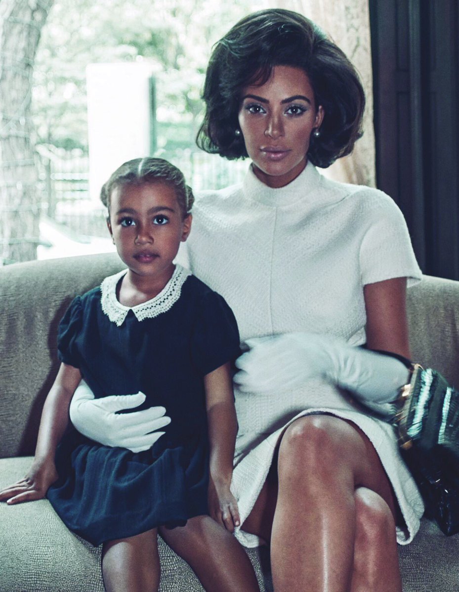 KKWOutfitss's tweet photo. Kim and North for INTERVIEW Magazine shot by Steven Klein #AmericasNewFirstLady @KimKardashian https://t.co/1rtaD3P5Y3