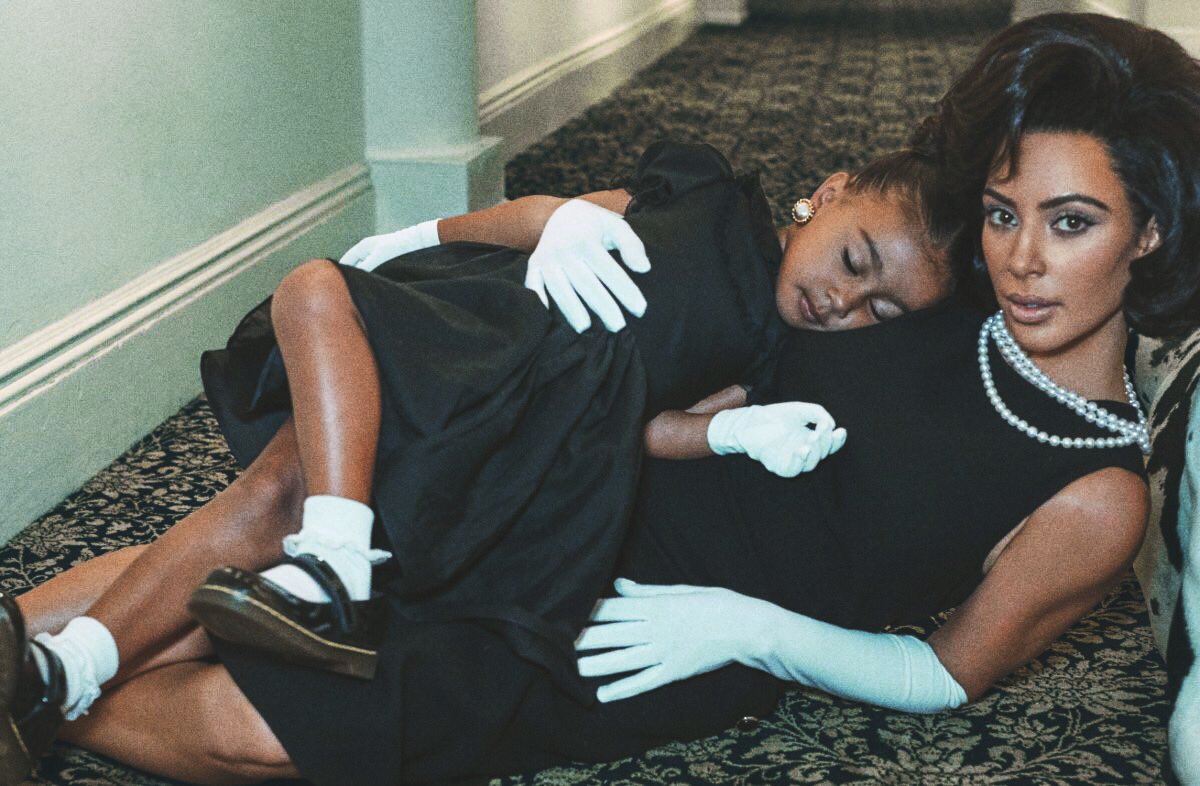 KKWOutfitss's tweet photo. Kim and North for INTERVIEW Magazine shot by Steven Klein #AmericasNewFirstLady @KimKardashian https://t.co/1rtaD3P5Y3