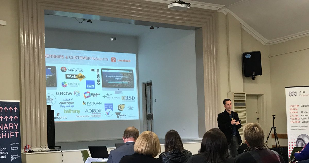 johblogs's tweet photo. Theo Williams co-founder of @LocalisedAU. #binaryshift #DIFvic https://t.co/Pw1F0thVKH