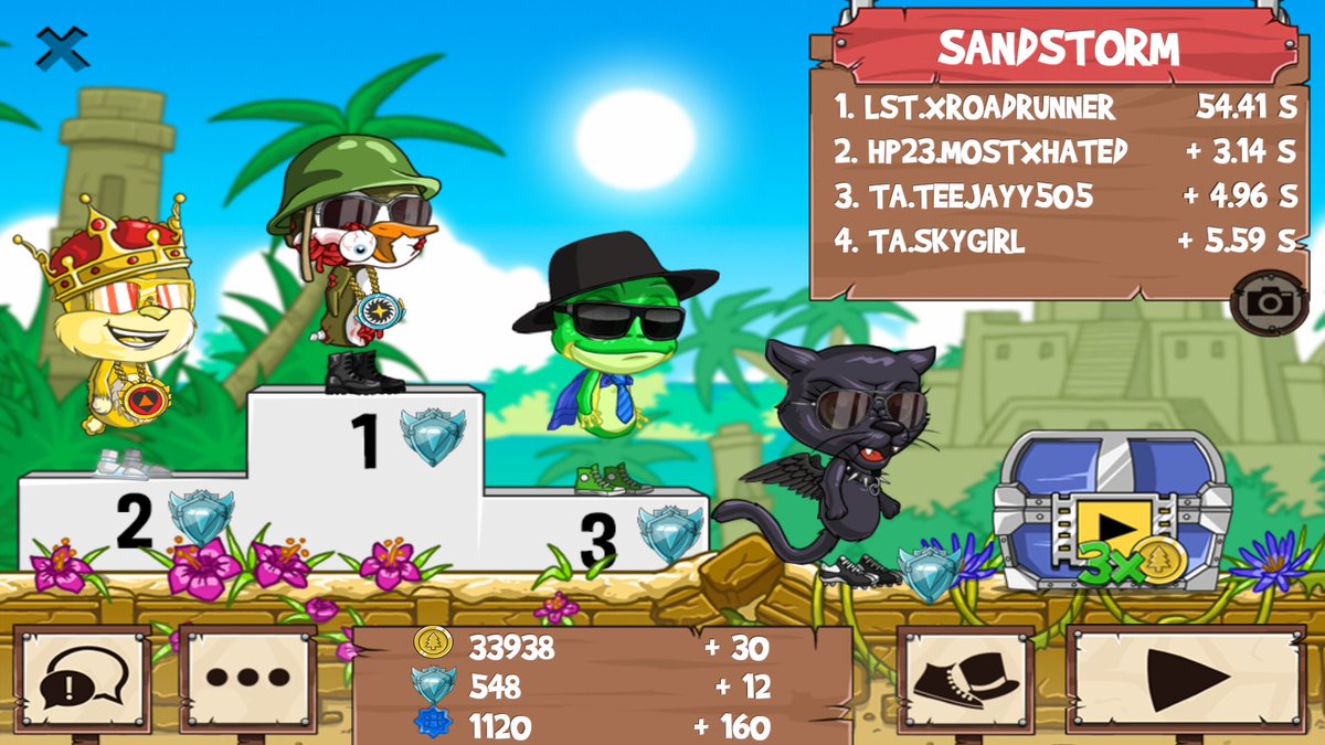 Retired_MHRR's tweet photo. 2v2 with xroadrunner  @ #funrun2 #xROADRUNNER #teejayy505 #Skygirl https://t.co/awMlGe2duA