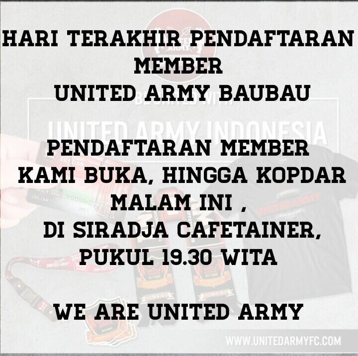 Disana kita tetap open member. Dan nanti malam bakal jadi hari terakhir pendaftaran di kloter pertama.

Nah, makanya jangan lupa dateng.