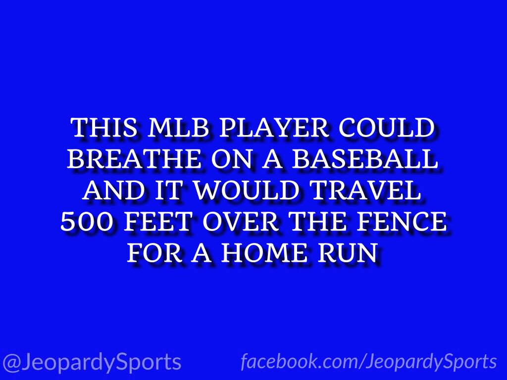 JeopardySports's tweet photo. "Who is: Giancarlo Stanton?"
#JeopardySports #Marlins https://t.co/ZspD19ppFD