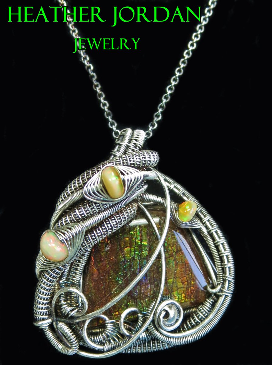 HJJewelry's tweet photo. Ammolite & opals together! #ammolitenecklace #ammolitejewelry #opalnecklace #opaljewelry #canadianammolite #ethiopianopals #weloopals #opal https://t.co/LxqMXT33pT