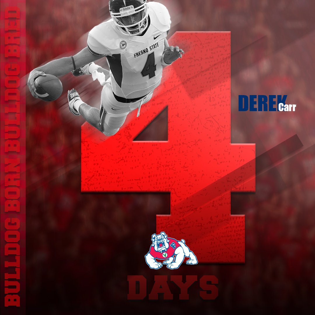 FresnoStateFB's tweet photo. 4 more sleeps until GAME DAY!
#BulldogBornBulldogBred https://t.co/kv40pguXo4