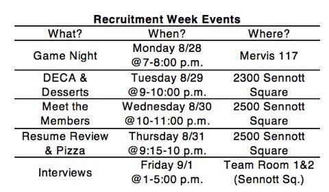 PittDeca's tweet image. Come to our recruitment events!!! (We have cake)