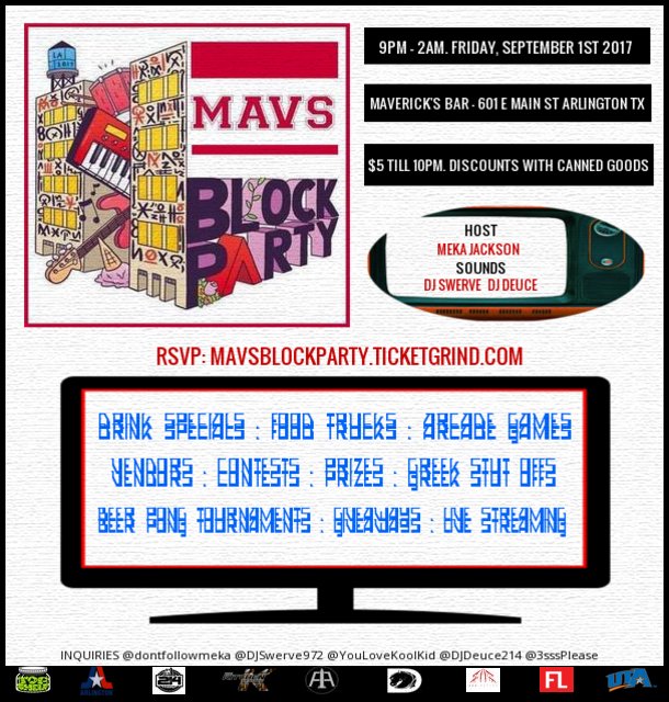 FubuPalooza's tweet photo. Dont miss the official welcome back #MavsBlockParty Friday!!!

S/o @DJSwerve972 @dontfollowmeka @djdeuce214 @3sssPlease @YouLoveKoolKid #UTA https://t.co/Y5wK8uvHdq