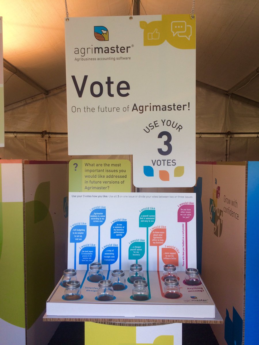 Have your vote on future versions of Agrimasters. What are your needs? #Dowerinfielddays #site64