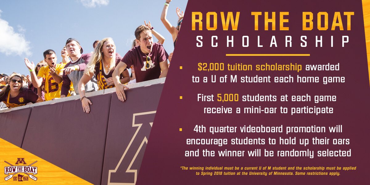 GopherSports's tweet photo. Thanks to an anonymous donor, this is how #UMN students win big at @GopherFootball! ⬇️

#SkiUMah, #Gophers!

👏 👉 https://t.co/TME2R6FgAv https://t.co/vL7WWIh9mL