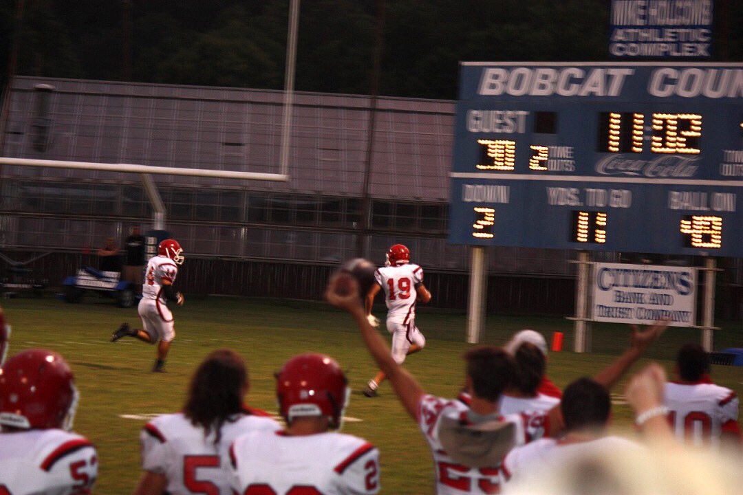 sluss93's tweet photo. Touchdown PCC!  The Commodores buried the Bobcats 51-6 in game 2.  This Friday: Knott County Central at home #thepersistentprevail https://t.co/rhT0Yd7sHr