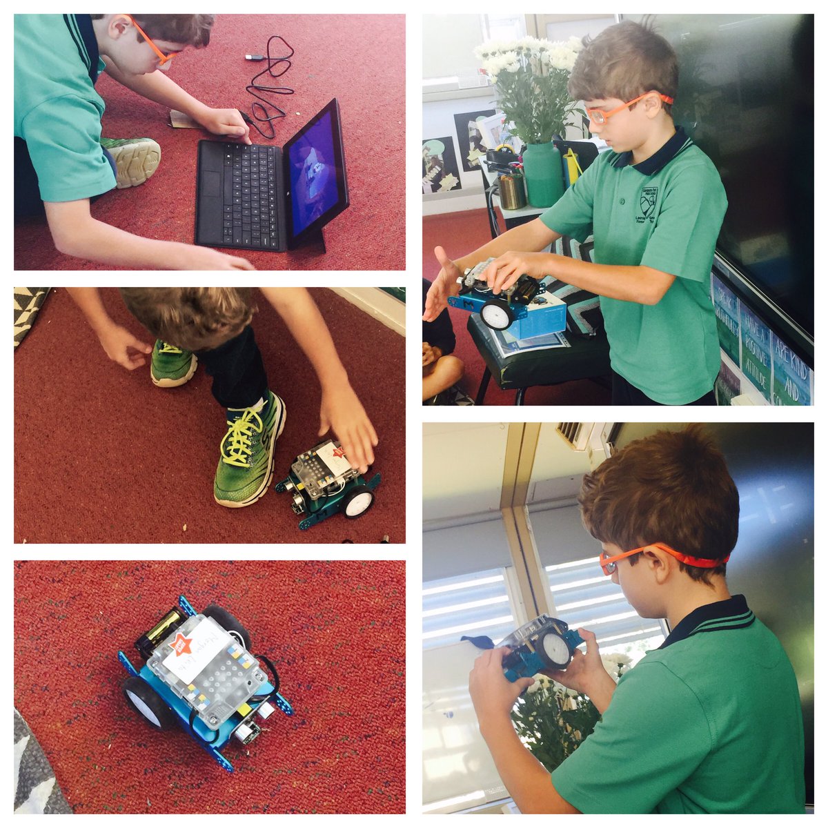 Another great presentation in 4B... Morgan sharing his passion for Robotics: building, programming &amp; demonstrating