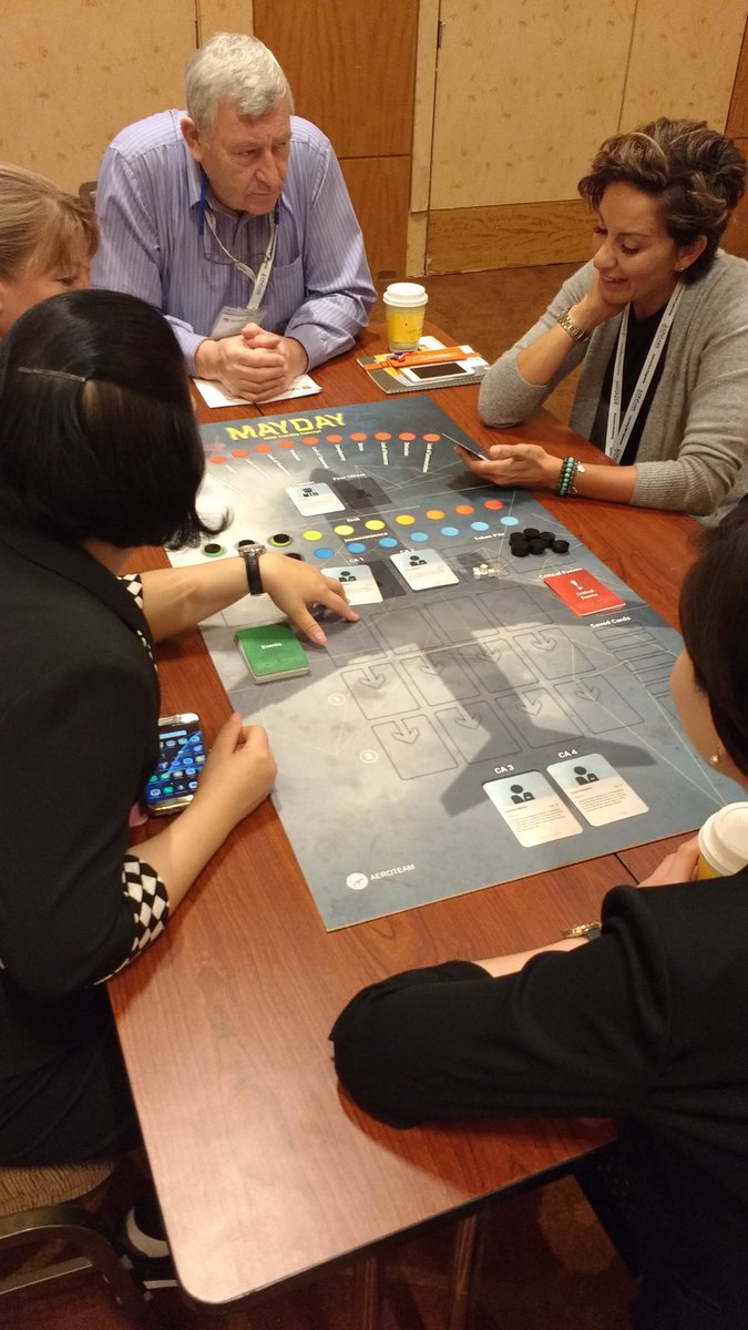 halldalegroup's tweet photo. Game on! #APATS2017 #cabincrew training workshop underway #CRM #MAYDAY https://t.co/rGVAGCVgHc