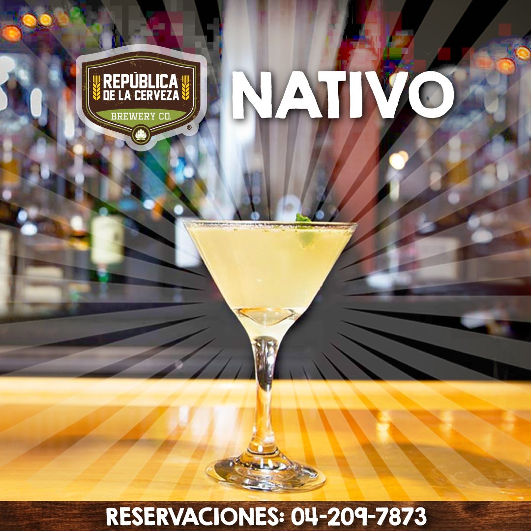 repdelacerveza's tweet photo. HOY es el día perfecto para un cóctel ‘Nativo’ en el lugar de la #CulturaCervecera. ¿Qué esperas para probarlo? 🍸 👌 https://t.co/AEeDxAGhsS