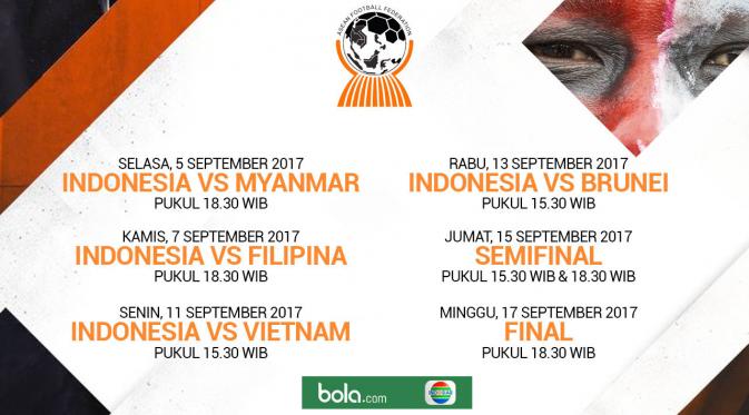 SiaranBolaLivee's tweet photo. Jadwal #AFFU19 LIVE di @IndosiarID 
#SalamDangdut https://t.co/XwX3f907E5