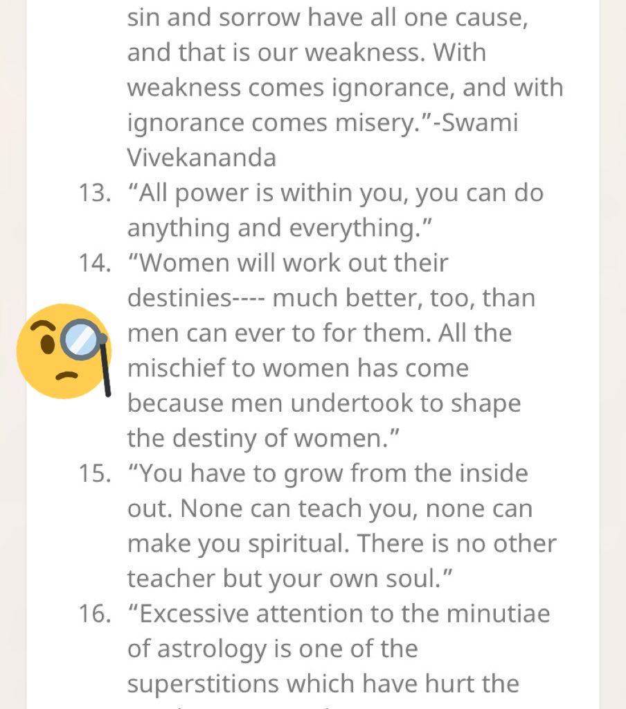 rkgeemail's tweet photo. @ShashiTharoor @Bhavadasanunni Hey #LorealShampoo 
Look what else Swami Vivekanand said .. Quote 14- 
.. https://t.co/imZZMbfZd5