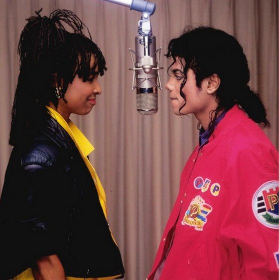 Me &amp; Michael In the studio recording <a href="/BadHumanNature/">ᴷᴵᴺᴳ ᴼᶠ ᴾᴼᴾ</a>