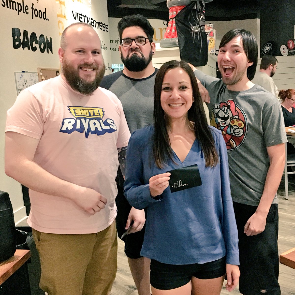 BaBellies's tweet photo. Congrats to all our #GeekTrivia winning teams tonight! See y'all in TWO weeks for #AllThingsTrivia with @Chef_Lu_Bu #BaBellies #TriviaNight https://t.co/bdQ8FcgoCN