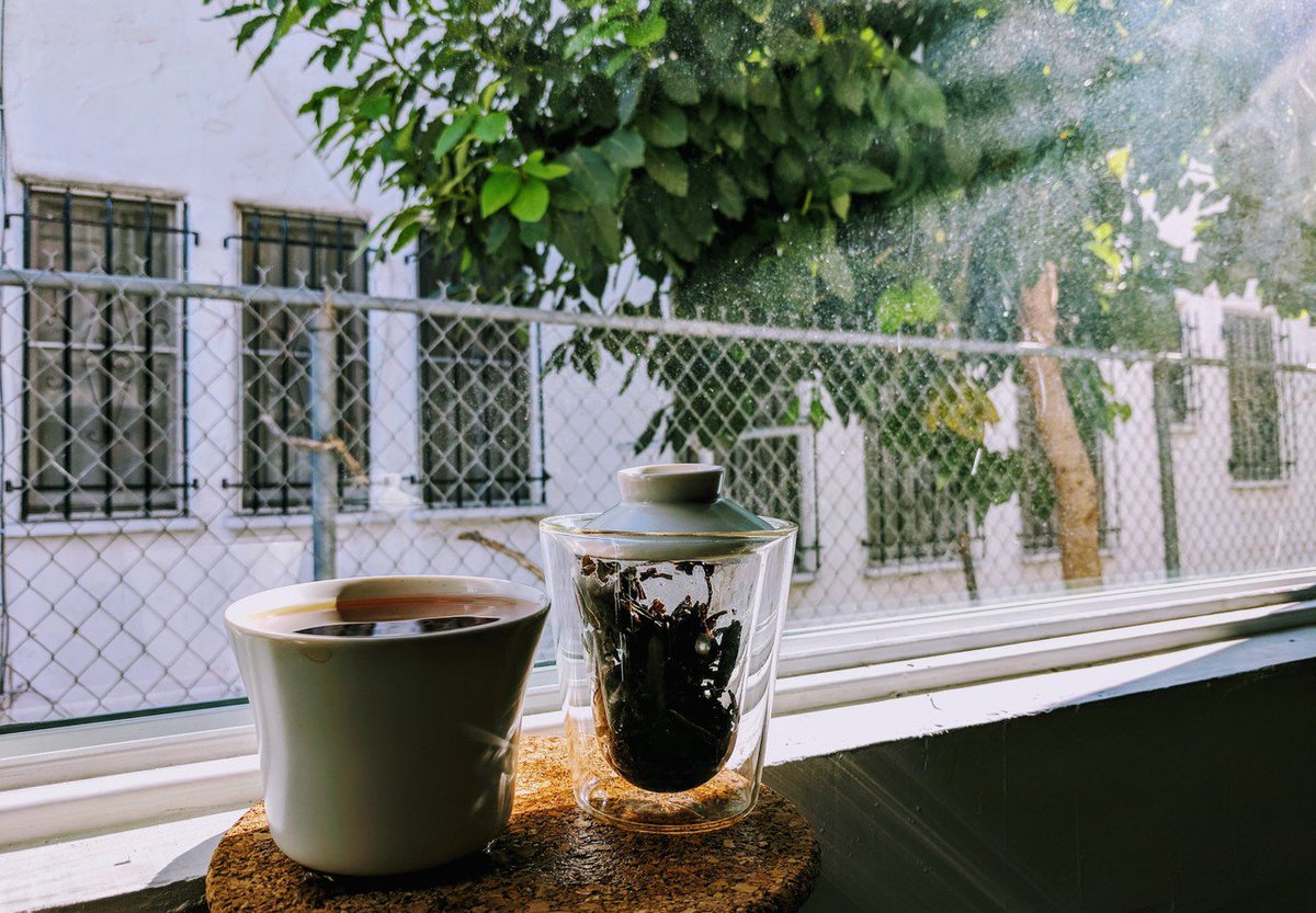 teaepicure's tweet photo. "Wake and Bing" (#tea version of #wakeandbake). @white2tea has the perfect match in their 2017 Old Reliable #Puer #BingCha. https://t.co/wM5hyVMnZA