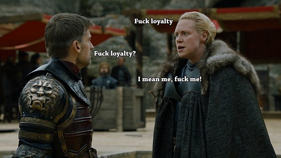 JustinB59006006's tweet photo. What was actually said 😂 #GameOfThrones https://t.co/tr0EKpCrWc
