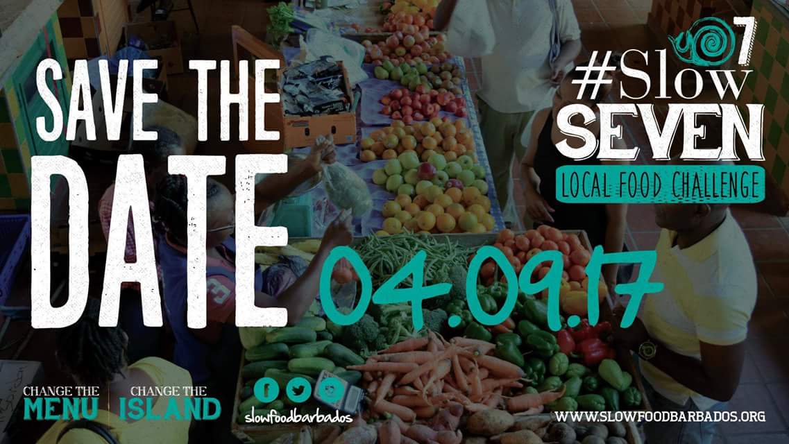 slowfoodbb's tweet photo. We are ONE WEEK away from our second annual SlowSeven 2017 challenge! SIGN UP HERE:  https://t.co/MPzSjkSFJC
#SlowFood #SlowSeven #Barbados https://t.co/5iR6g49q37
