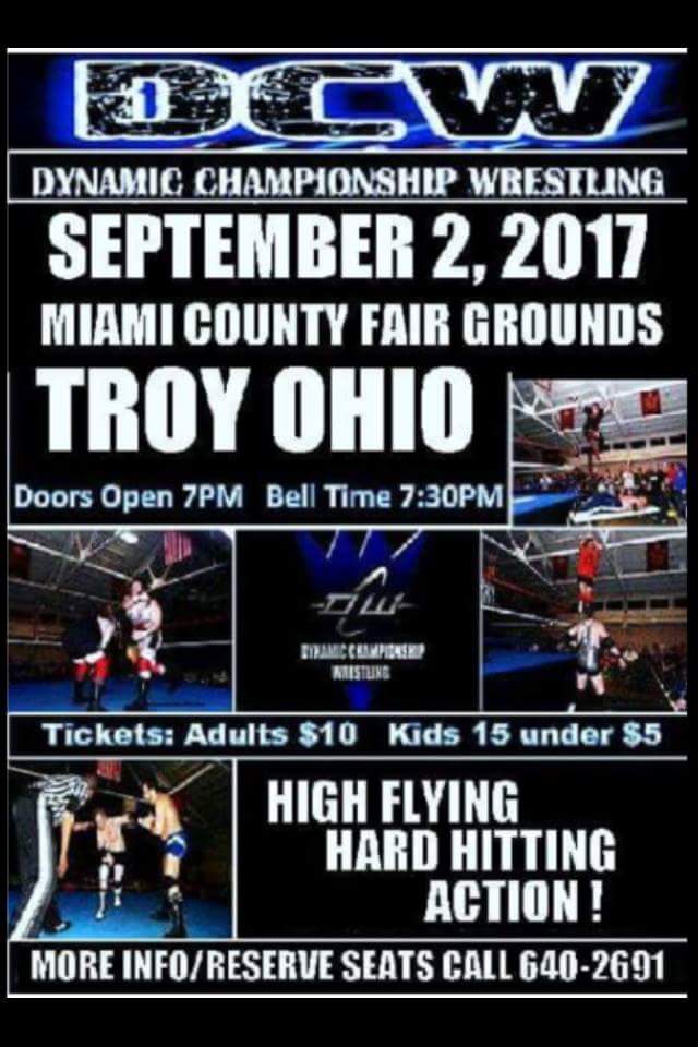 matt_vandal's tweet photo. This Saturday night. Miami county fairgrounds. The #GingerHammer battles Tommy Blaze for the DCW Mid-Ohio title #DCWtroy #BuiltForViolence https://t.co/AyjThVbah5