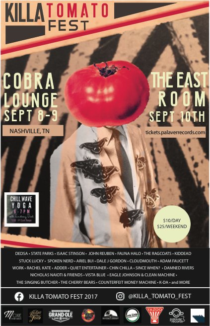 One last go around! Can't wait for Killa Tomato Fest! 9/8-9/10 at Cobra!
facebook.com/events/1127723…