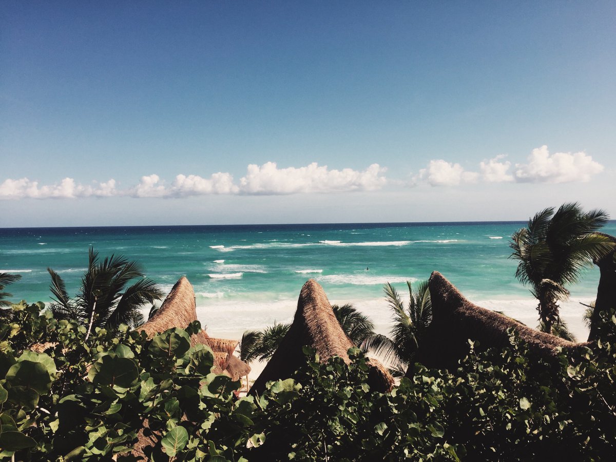 Note to self: Check out the sun rise / sun set / or just the view on top of our water tower. #ahautulum #tulum